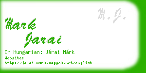 mark jarai business card